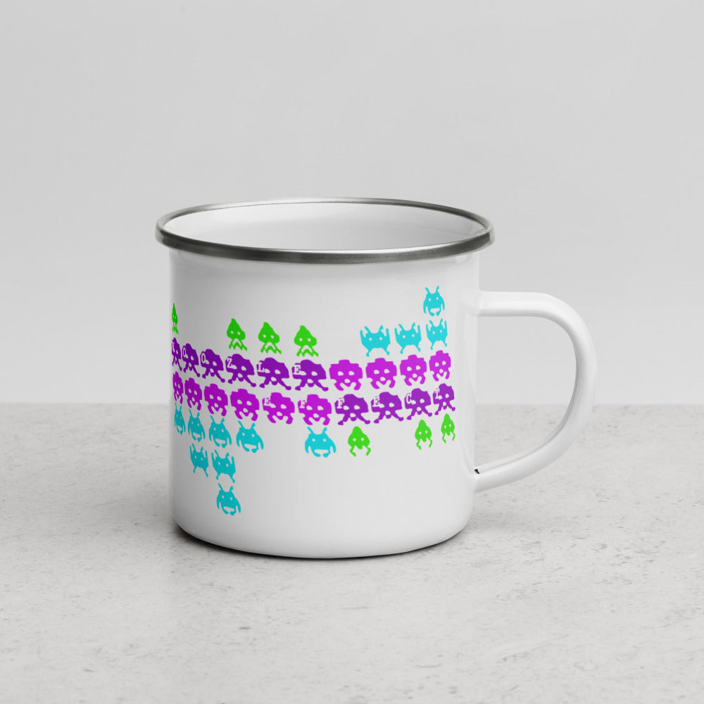 Woozle Harmonicas "Invaders" Enamel Mug